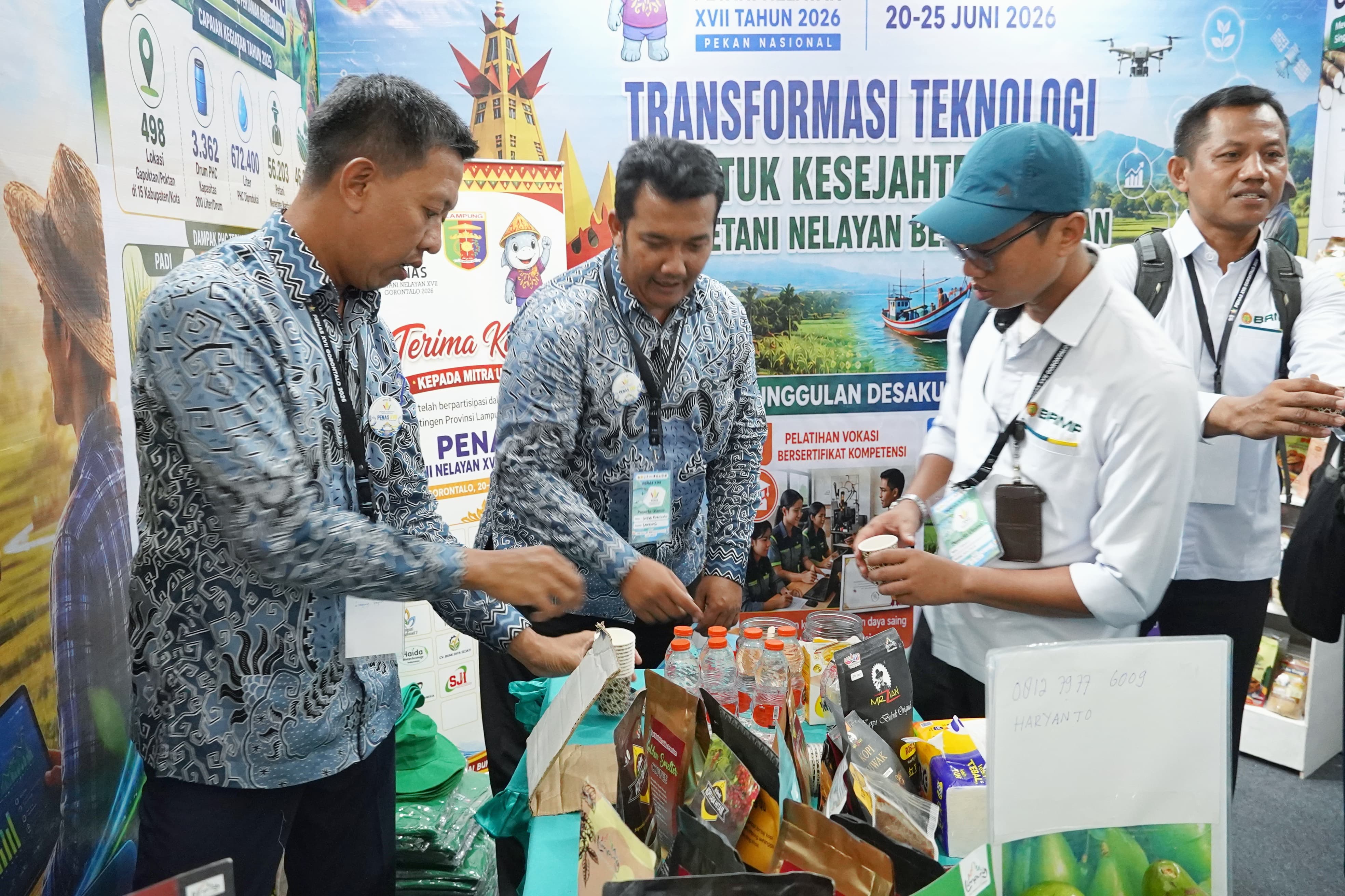 Lampung Perkenalkan Inovasi Pertanian Dan Produk Unggulan Daerah Di PENAS XVII Gorontalo