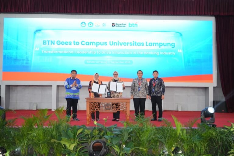 Unila Jajaki Kerja Sama Dengan BTN Lewat Seminar Transformational Leadership