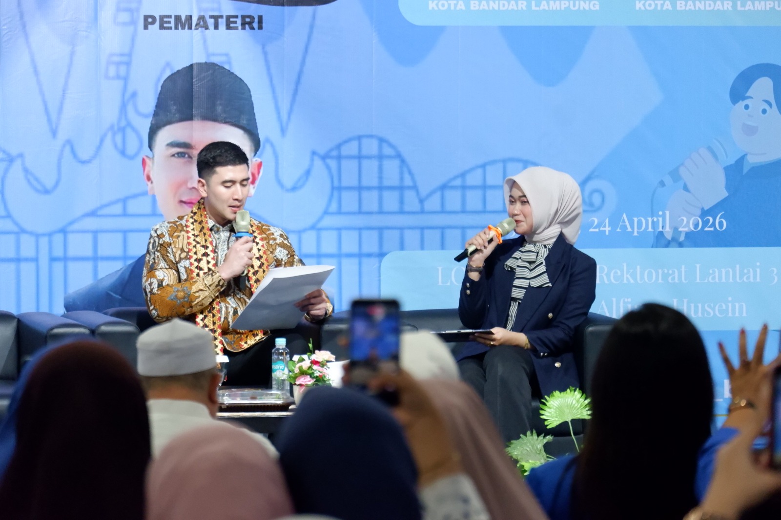 Suara Anak Muda Bergema Di IIB Darmajaya, Verrel Minta Bijak Bermedia Sosial