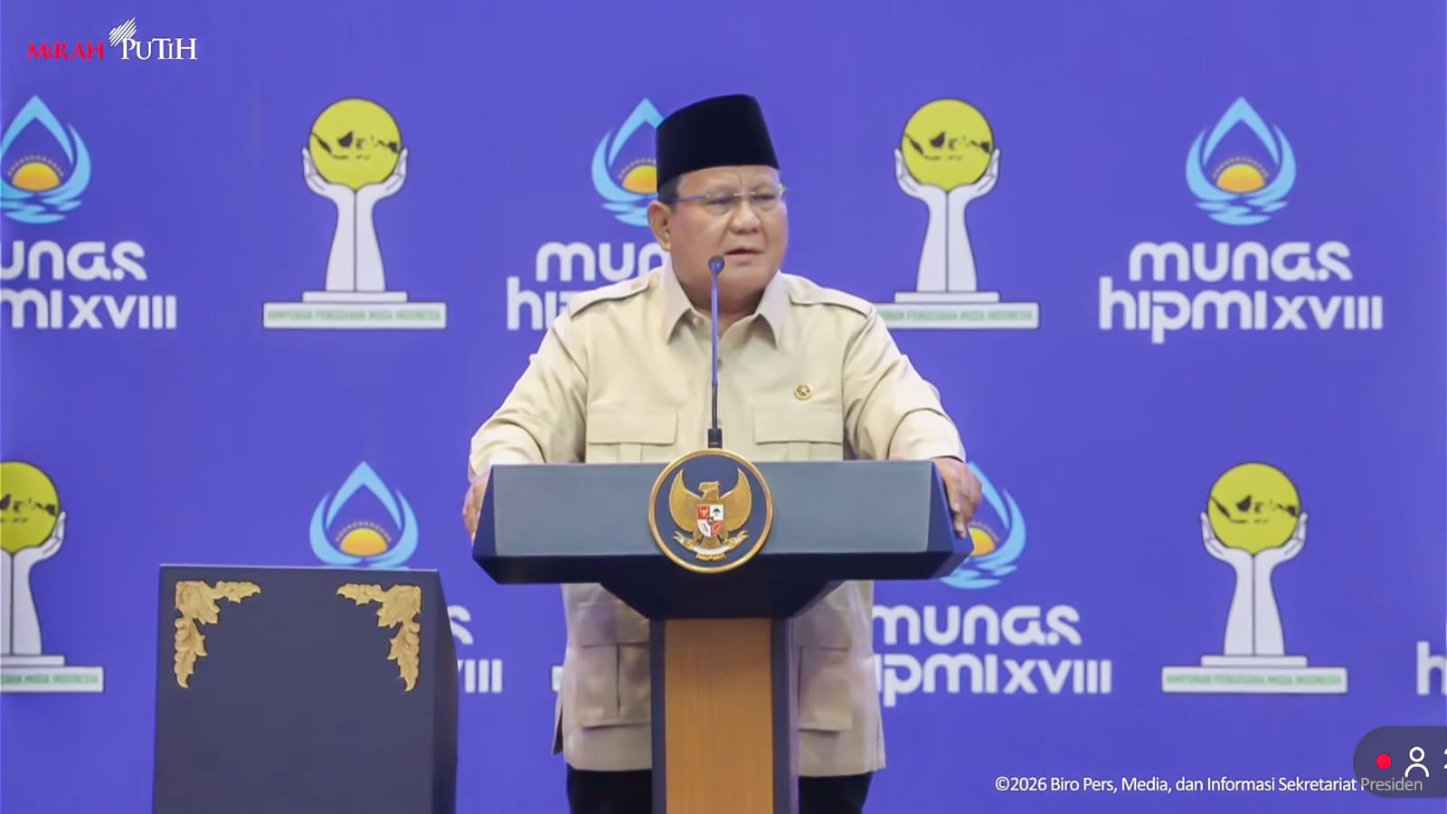 Presiden Buka Munas HIPMI XVIII Di Lampung, Pemprov Perkuat Sinergi Dunia Usaha Dan Pemerintah