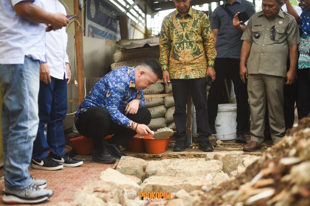 Peletakan Batu Pertama Gereja GBI Wiyono, Bupati: Simbol Toleransi Umat Beragama Di Pesawaran