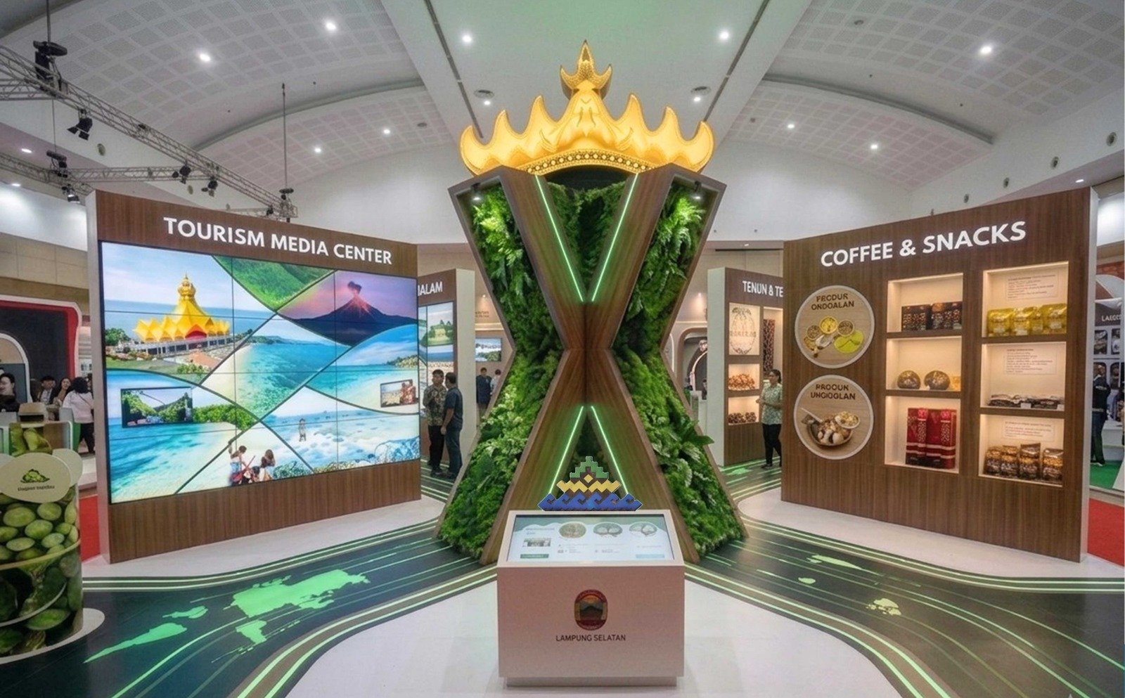 Booth Lampung Selatan Curi Perhatian Di AOE 2026, Dubes Pakistan Kepincut Pantai Minang Rua