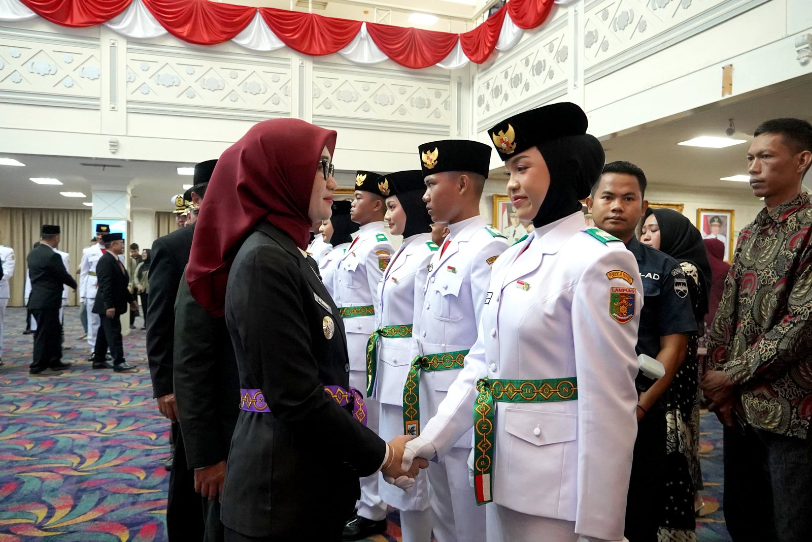 Pengukuhan Paskibraka Lampung 2026, Wagub Jihan Tekankan Pentingnya Integritas Dan Kebersamaan