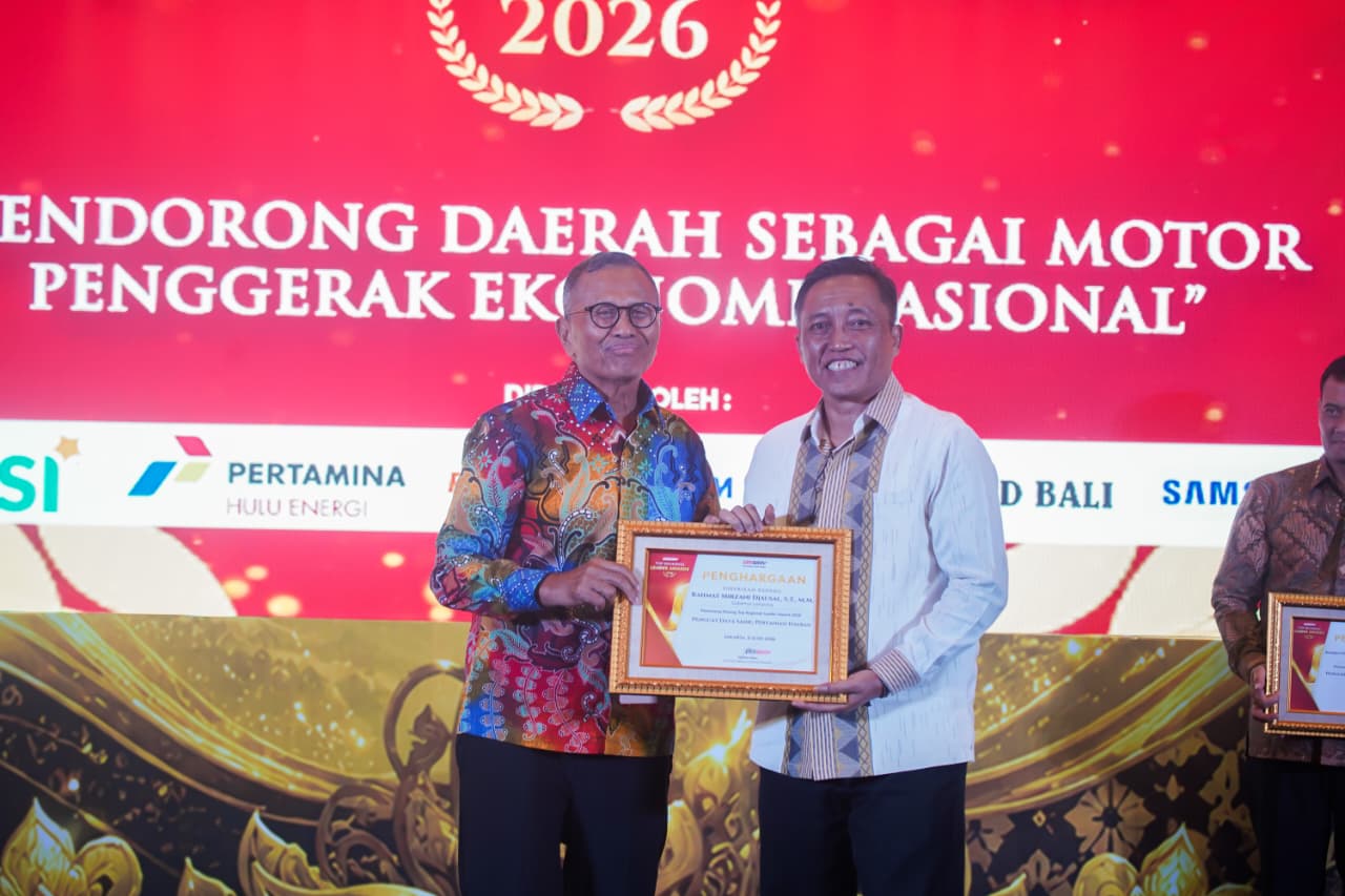 Torehkan Prestasi Nasional, Gubernur Mirza Raih Penghargaan Pemimpin Daerah Inspiratif Sektor Pertanian