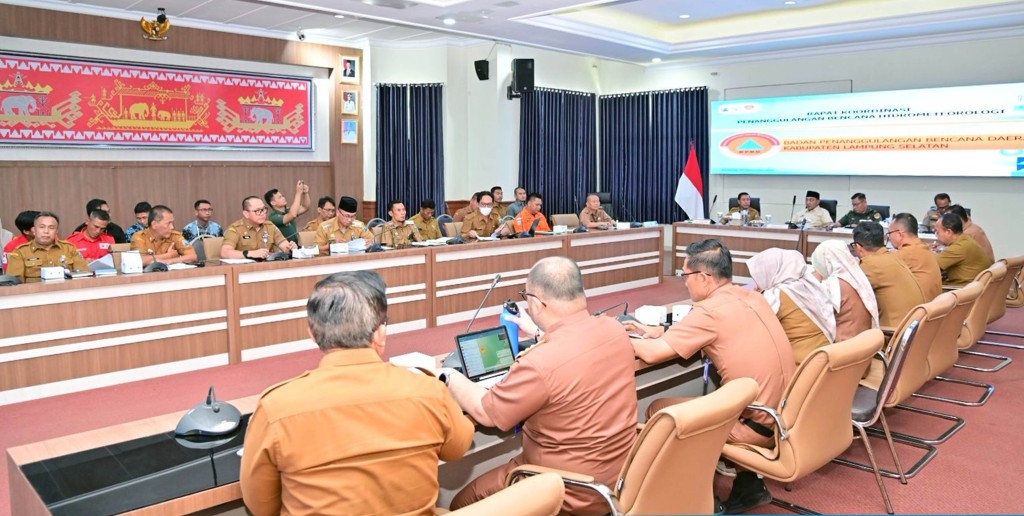 Hadapi Ancaman Hidrometeorologi, Pemkab Lampung Selatan Perkuat Sinergi Lintas Sektor