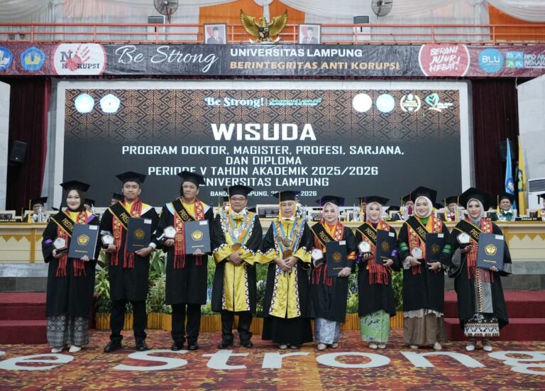 Unila Gelar Wisuda Periode V 2025/2026, Luluskan 674 Mahasiswa