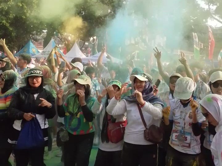 Ribuan Warga Ikuti BDL Color Run 2026 Meriahkan HUT Ke-344 Bandar Lampung