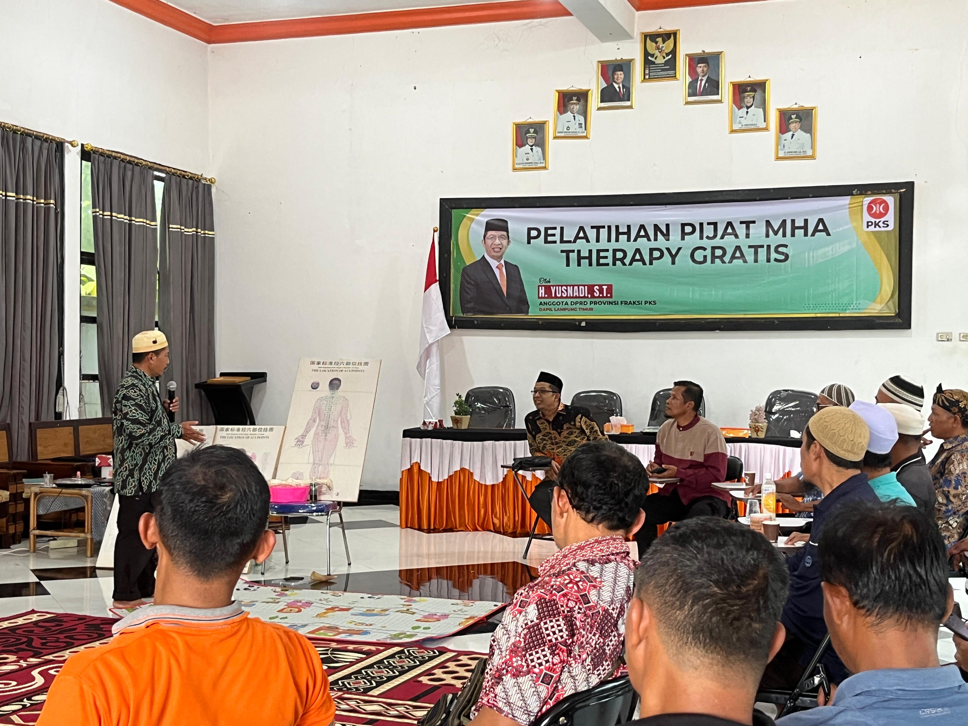 Yusnadi Dorong Warga Mandiri Lewat Pelatihan Pijat MHA Therapy
