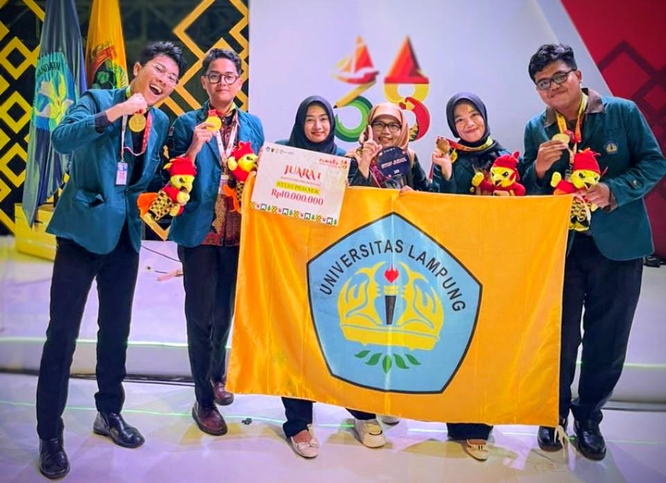 Inovasi GATE System Mahasiswa Unila Raih Medali Emas Pimnas Ke-38