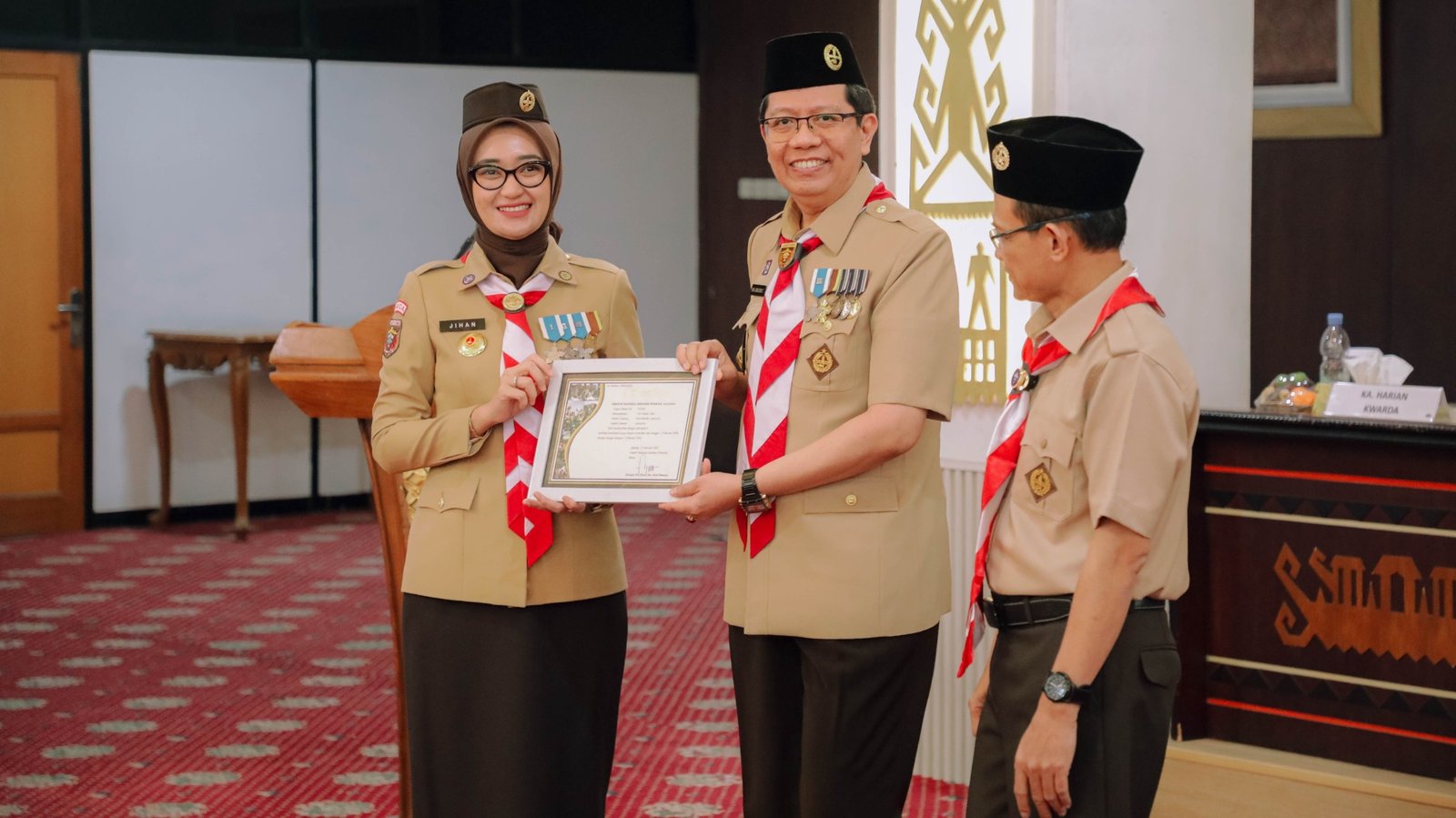 Wagub Jihan Kukuhkan Pengurus Mabigus Dan Pembina Gudep UIN Raden Intan