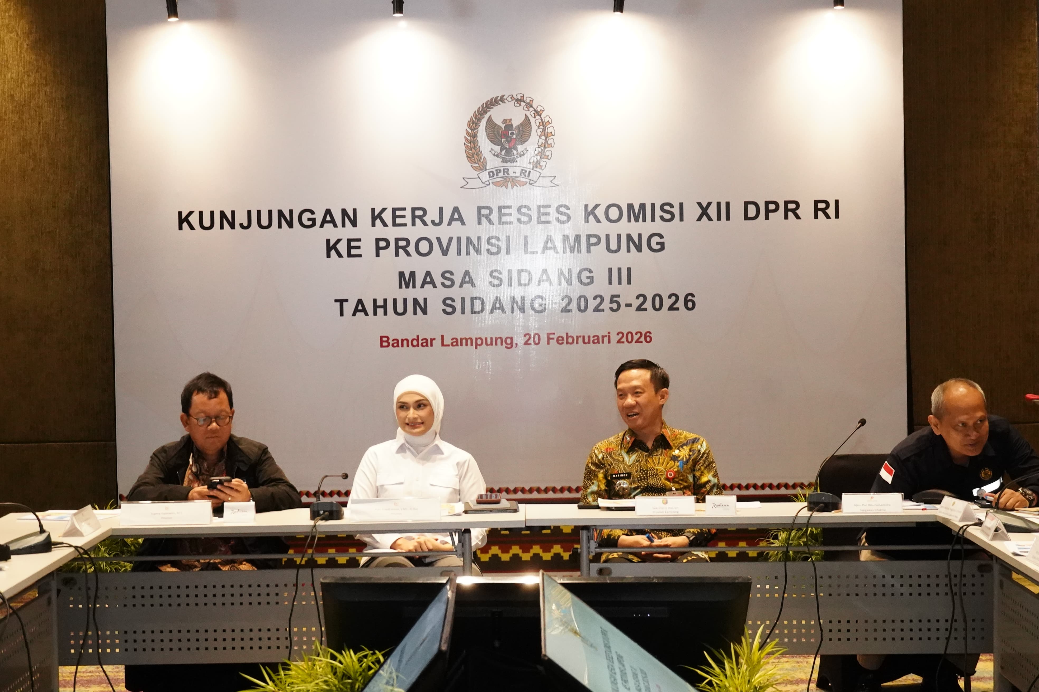 Pemprov Lampung Bersama Komisi XII DPR RI Bahas Pemanfaatan Energi