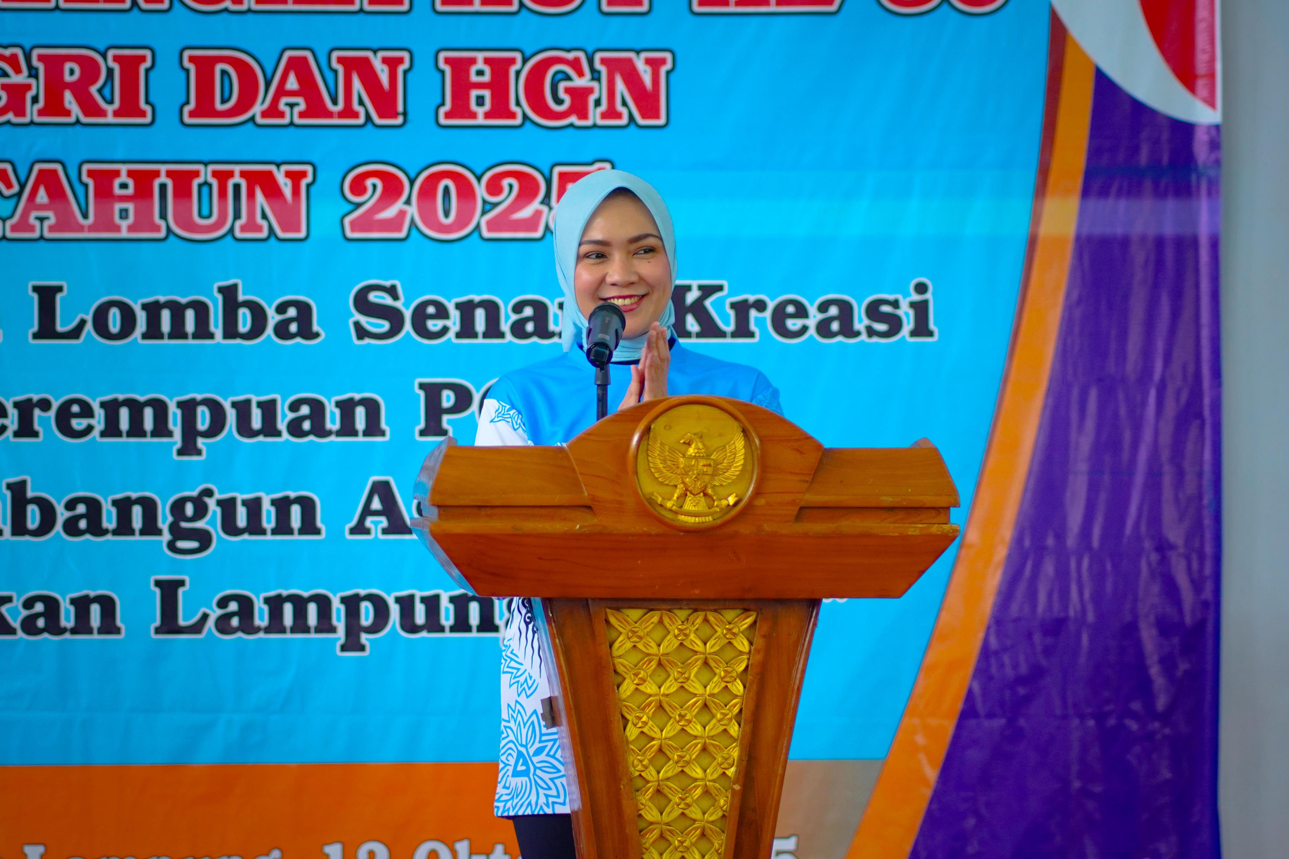 Purnama Wulan Sari Mirza: Guru Lampung Harus Sehat, Kompak, Dan Jadi Inspirator Bangsa