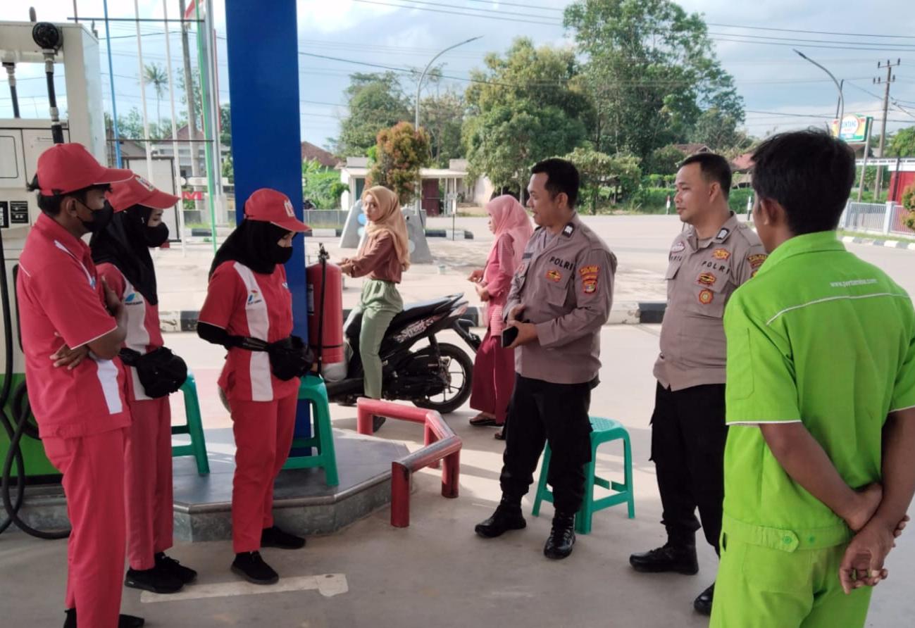 Cegah Kecurangan BBM, Polres Lampung Tengah Dan Jajaran Lakukan Monitoring Dan Pengecekan SPBU