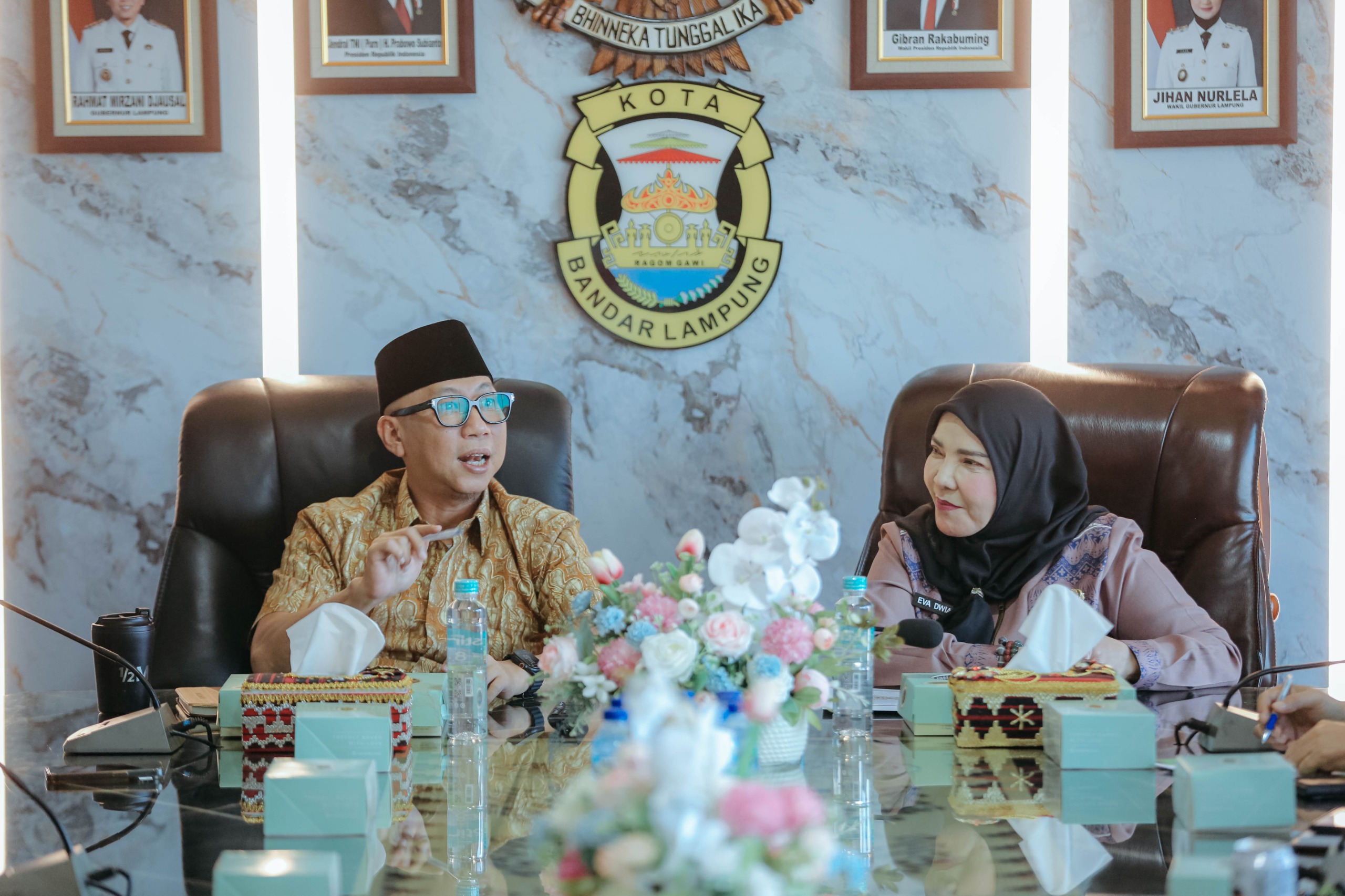 Gubernur Mirza Dan Wali Kota Bahas Penanganan Banjir Di Bandarlampung Bersama Seluruh Instansi