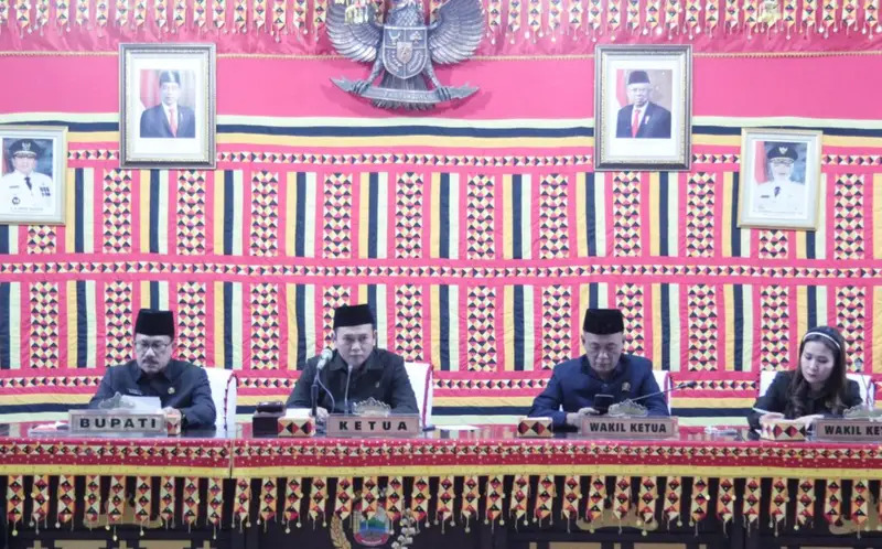 Rapat Paripurna DPRD, Sekda Thamrin Sampaikan LKPJ Bupati Lamsel TA 2023