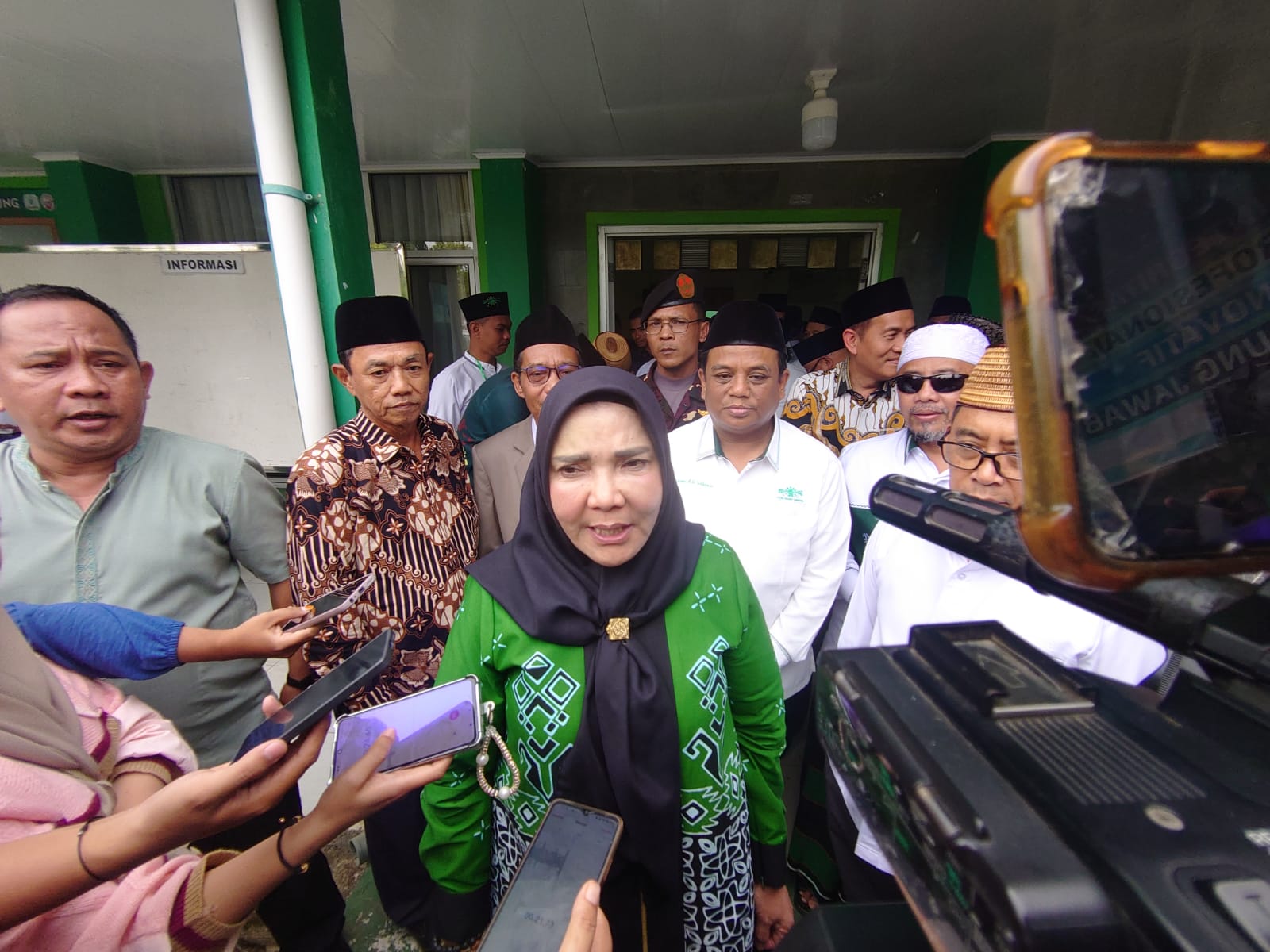 Eva Dwiana Buka Muskercab I PCNU Kota Bandarlampung