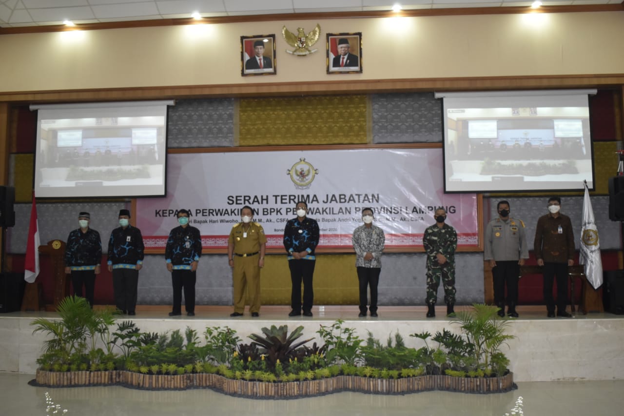 Danrem 043/Gatam Hadiri Serah Terima Jabatan Kepala BPK Perwakilan Provinsi Lampung