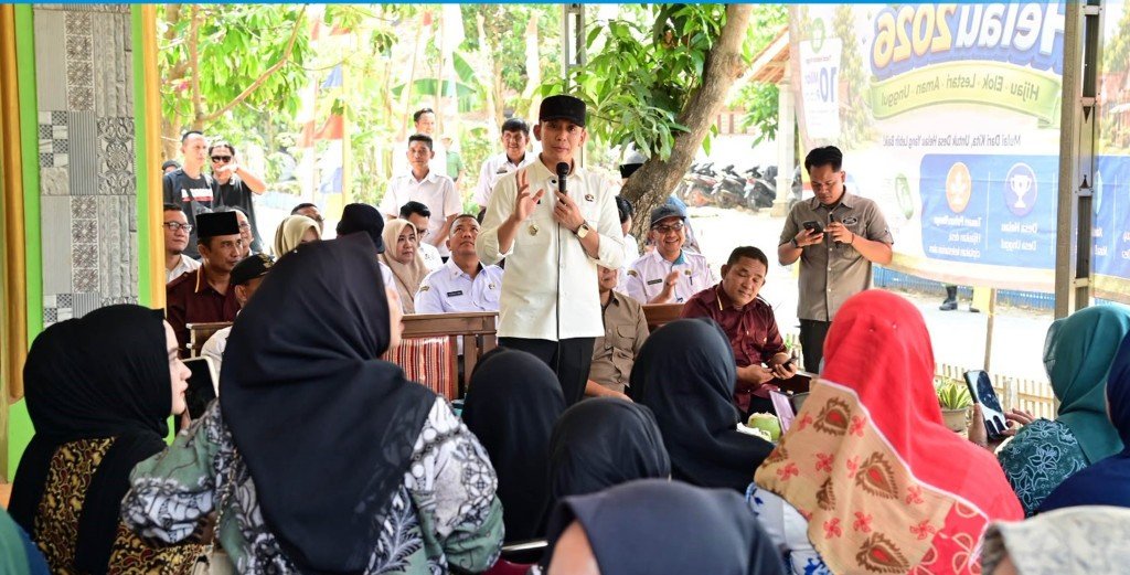 Transformasi Desa HELAU Di Natar Mulai Terlihat, Bupati Radityo Egi Apresiasi Perubahan Rulung Raya