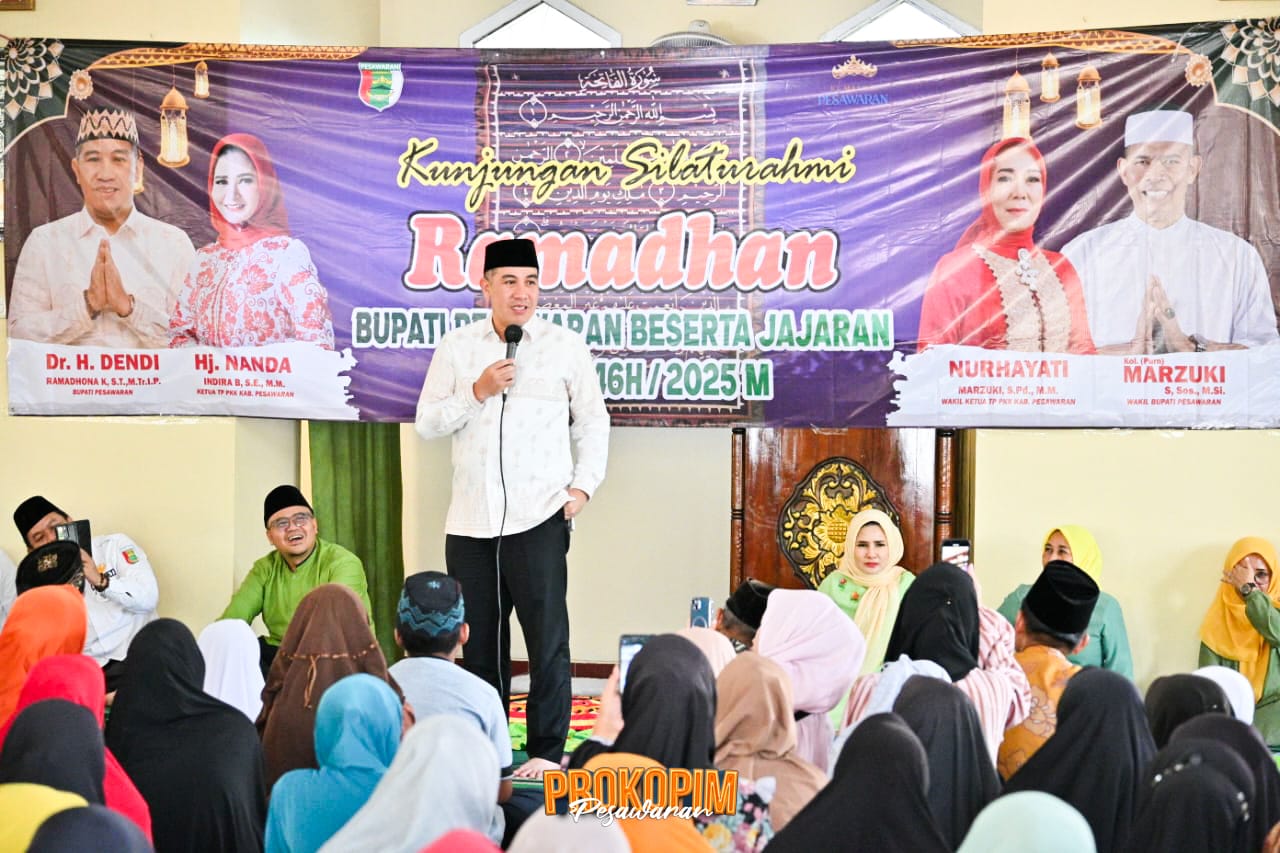 Bupati Dendi Ramadhona Kunjungan Silaturahmi Ramadan 1446 H Di Kecamatan Kedondong