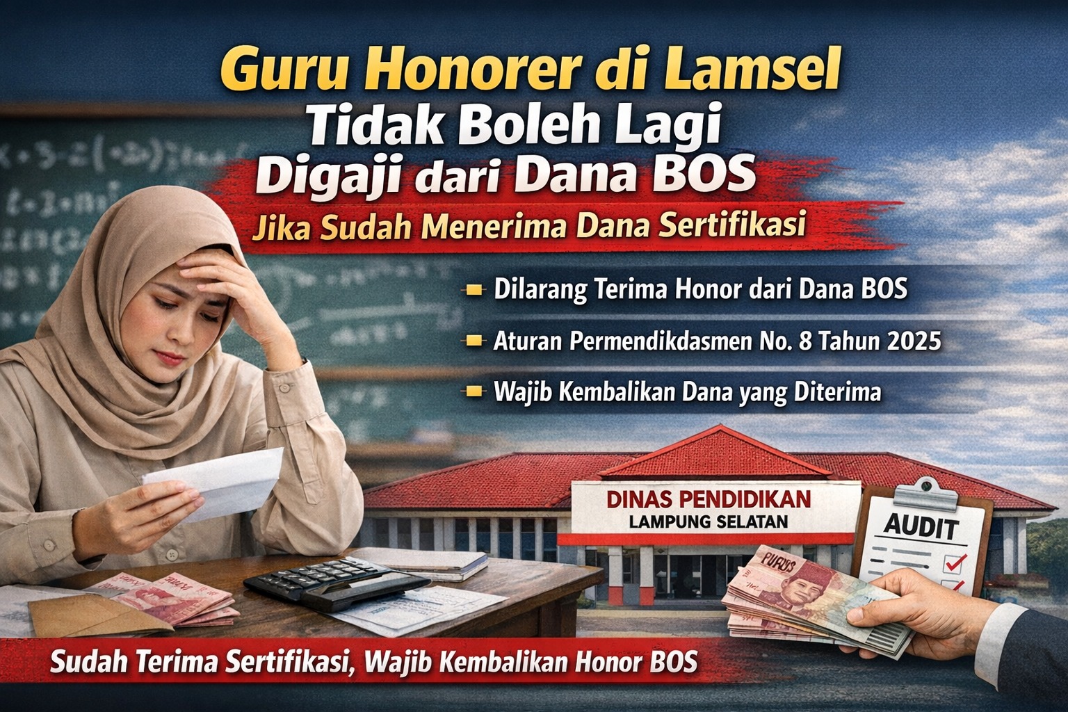 Sudah Terima Sertifikasi, Guru Honorer Tak Boleh Lagi Digaji Dari Dana BOS: Simak Penjelasannya