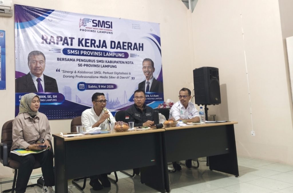 BPJS Ketenagakerjaan Edukasi Pekerja Media Soal Jaminan Sosial Ketenagakerjaan Di Rakerda SMSI Lampung