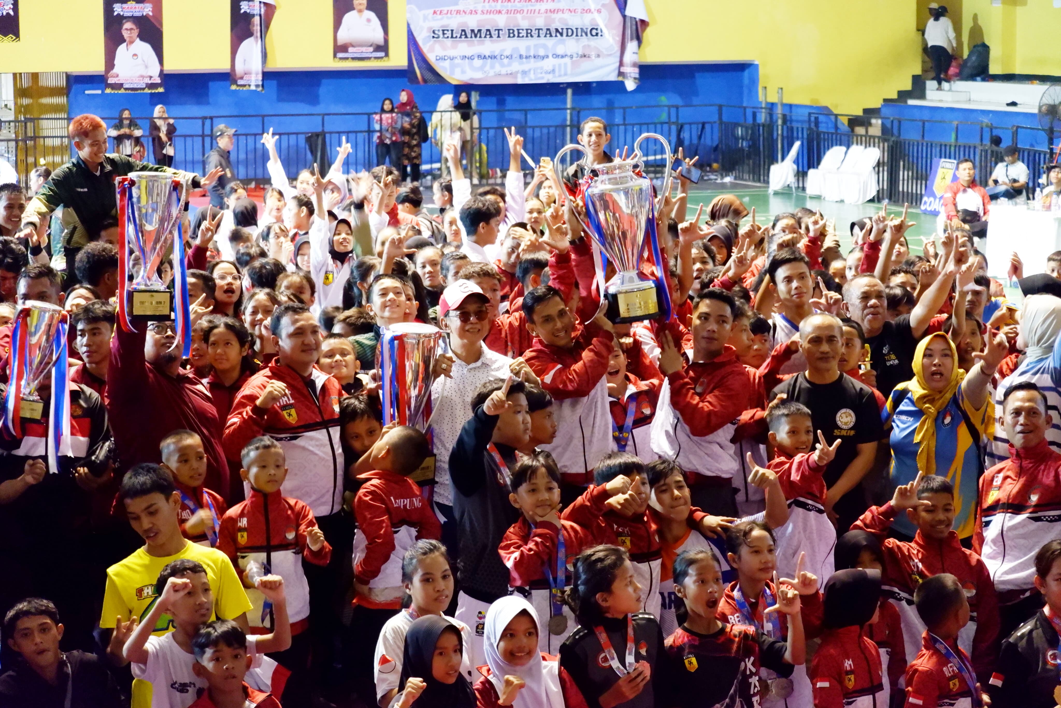 Lampung Kokoh Di Puncak, Juara Umum Kejurnas Karate Shokaido 2026