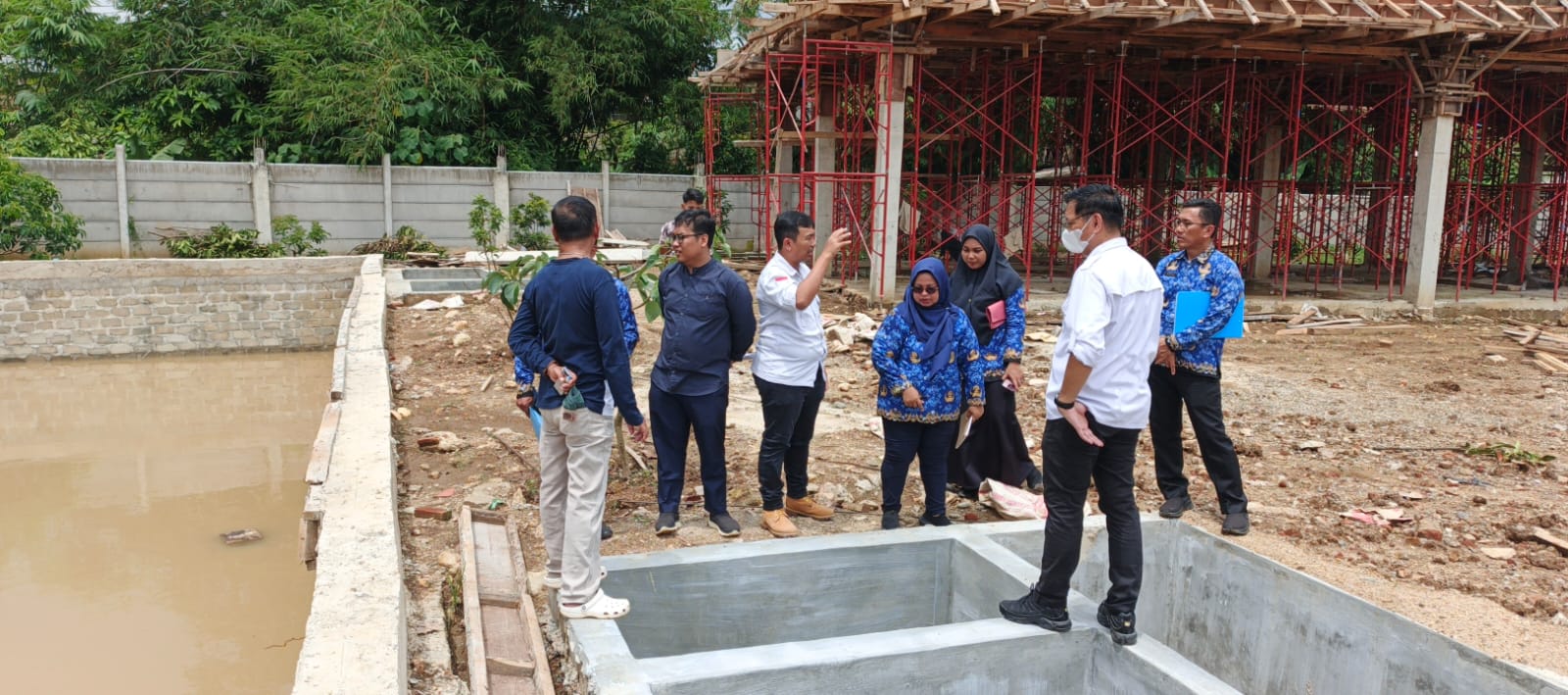 Pemkab Pesawaran Pastikan Penanganan Terpadu Terkait Genangan Air Di Sekitar RS Urip Gedong Tataan