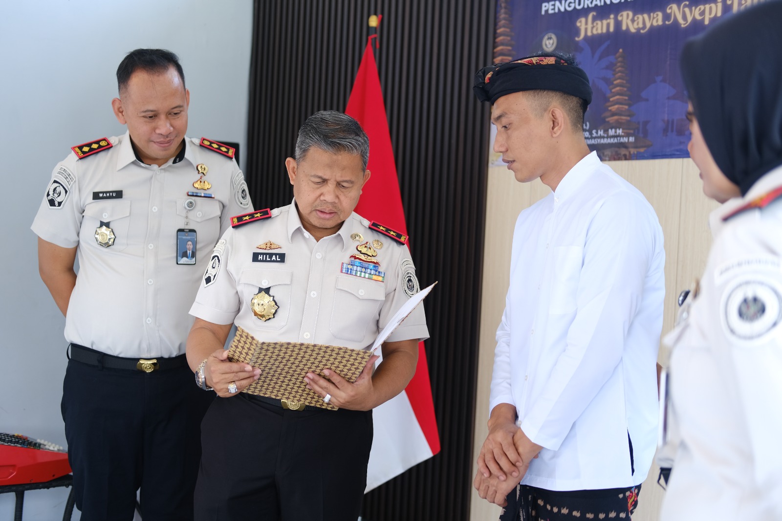 Lapas Narkotika Kelas IIA Bandar Lampung Berikan Remisi Khusus Hari Raya Nyepi Tahun 2026