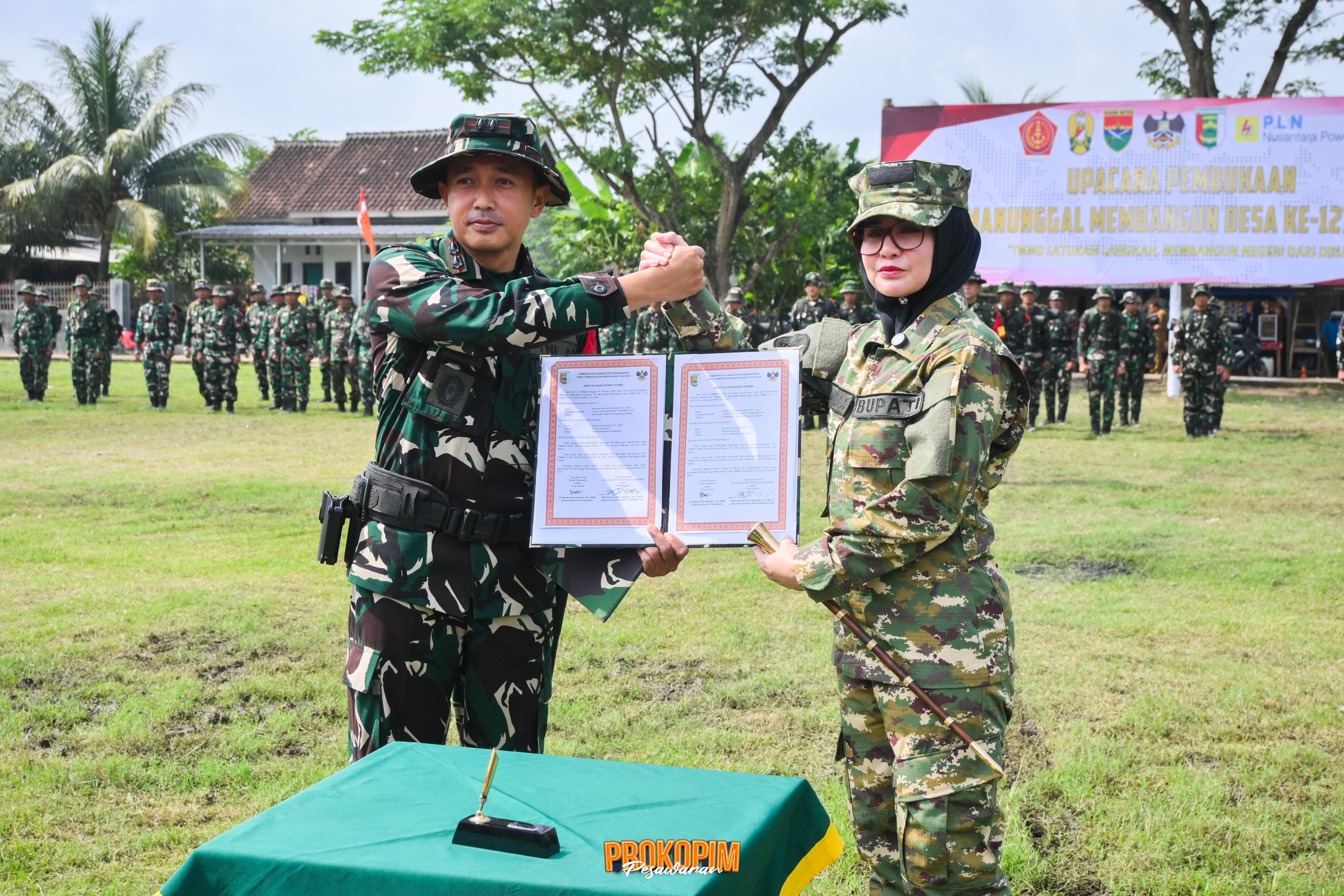 Upacara Pembukaan TMMD Ke-127, Perkuat Sinergi TNI Dan Pemerintah Daerah Membangun Desa