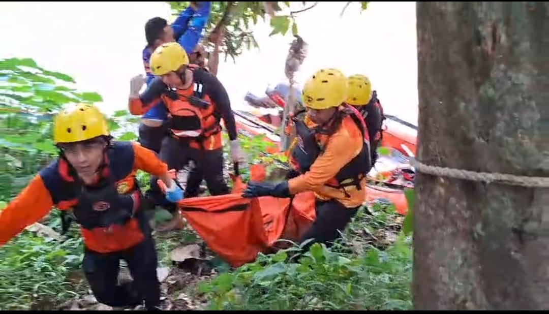 Korban Tenggelam Di Sungai Way Sekampung Ditemukan Tim SAR Gabungan Meninggal Dunia
