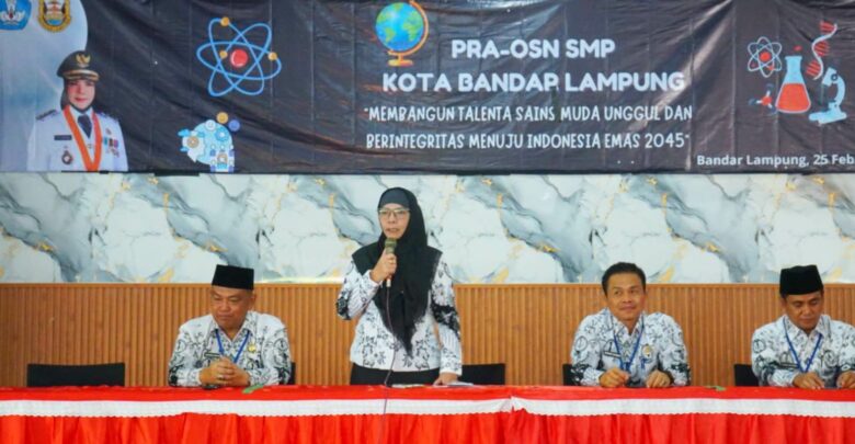 Cetak Generasi Indonesia Emas 2045, Kadisdikbud Eka Afriana Resmi Buka Pra OSN SMP