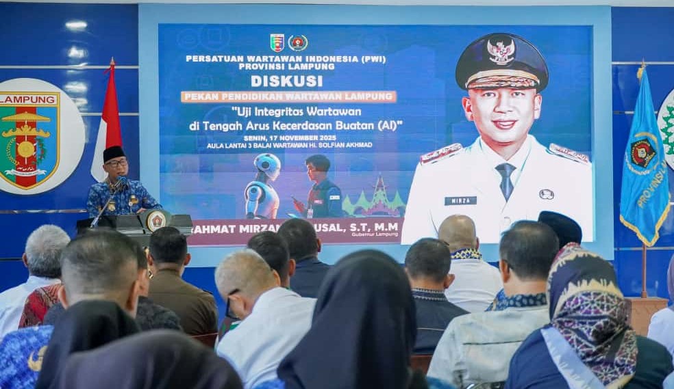 Gubernur Lampung Buka Pekan Pendidikan Wartawan, Tekankan Pentingnya Integritas Di Era AI