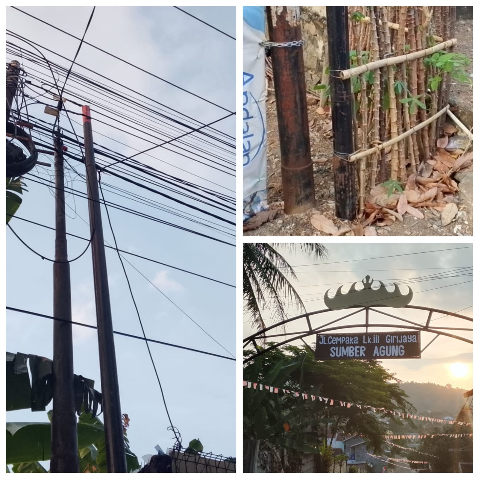 Diduga Tak Berizin, Tiang Fiber Optik Kembali Bermunculan Lagi Di Kemiling Bandar Lampung