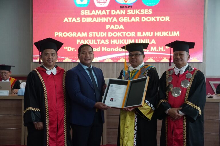 Ahmad Handoko Berhasil Pertahankan Disertasi Justice Collaborator Dalam Penegakan Hukum Korupsi