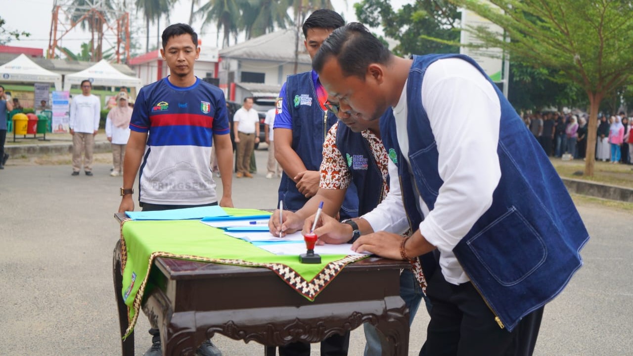 Pemkab Pringsewu Launching Gerakan Pilah Sampah Dari Rumah Dan Bank Sampah  Induk Pringsewu Resik