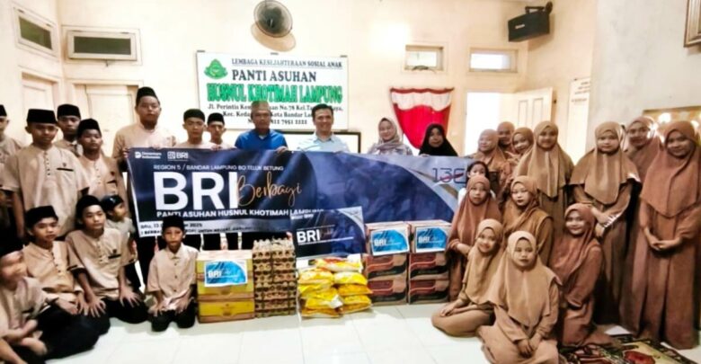 BRI Kanca Teluk Betung Berbagi Kepedulian Di Dua Panti Asuhan Bandar Lampung