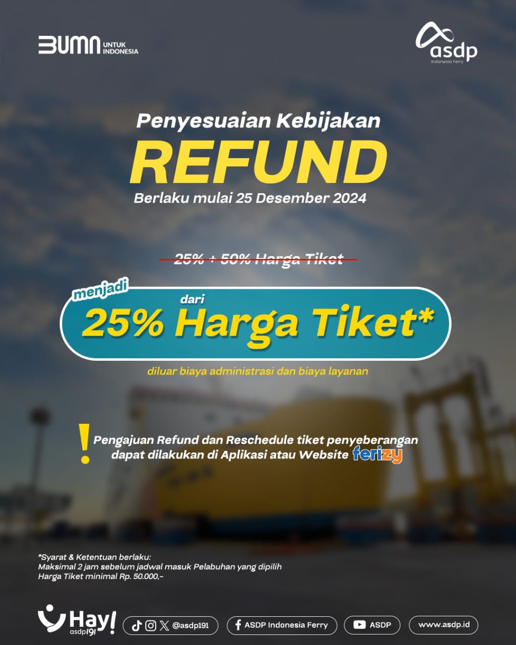 ASDP Permudah Refund Dan Reschedule Tiket, Perjalanan Jadi Makin Fleksibel!