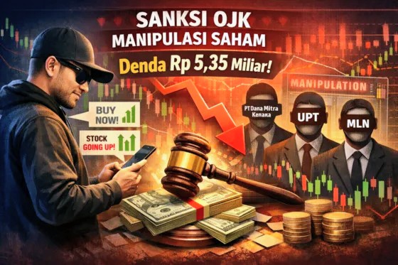 OJK Denda Rp5,35 Miliar Influencer Saham BVN, Tiga Pihak Lain Terjerat Manipulasi IMPC