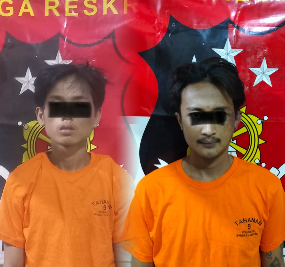 Polisi Bekuk Dua Pencuri Spesialis Rumah Kosong Di Tanjung Karang Barat