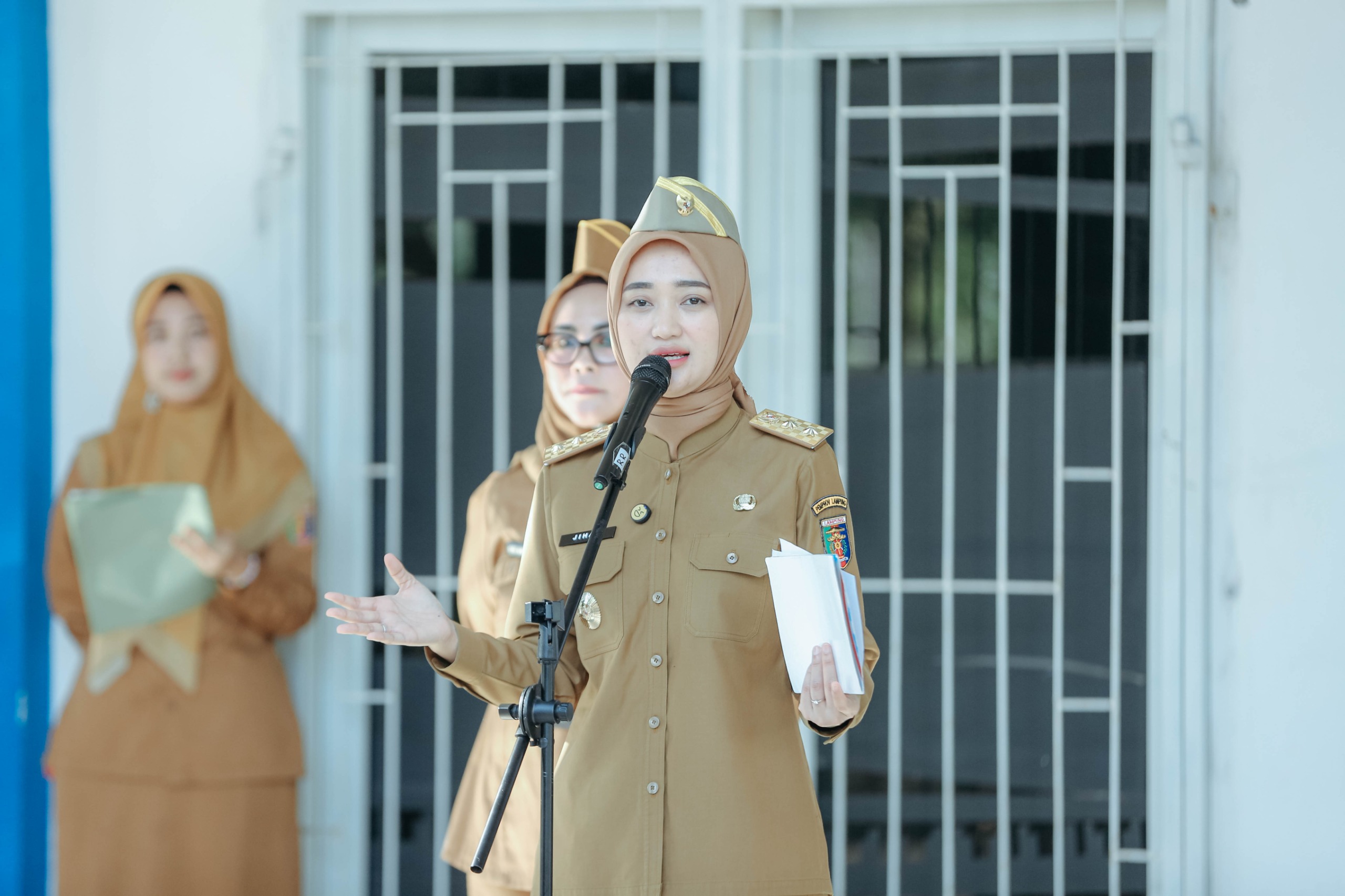 Pimpin Apel Di RSUD Bandar Negara Husada, Wagub Jihan Nurlela Tekankan Profesionalisme Dan Inovasi