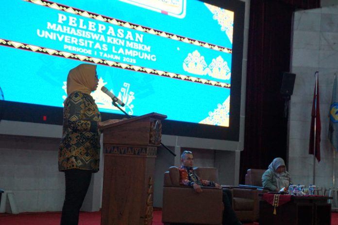 Unila Gelar Pelepasan 7080 Mahasiswa KKN MBKM Periode I 2025