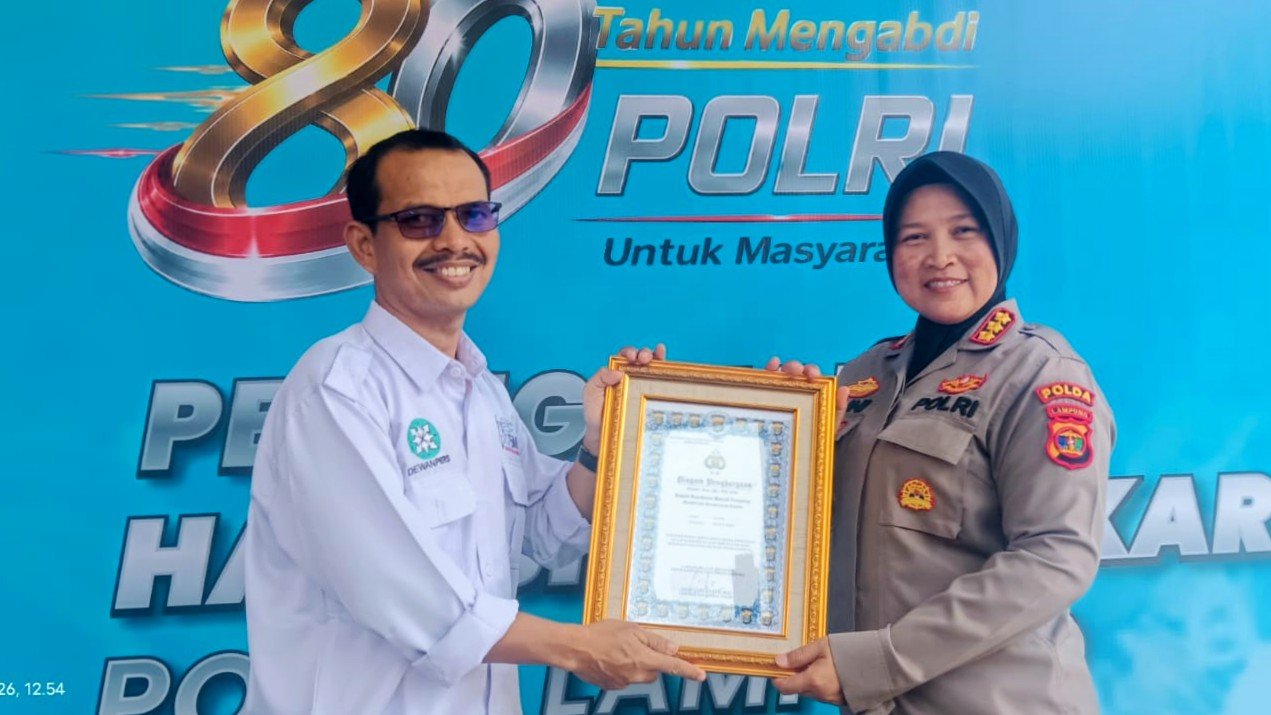 SMSI Raih Penghargaan Dari Kapolda Lampung