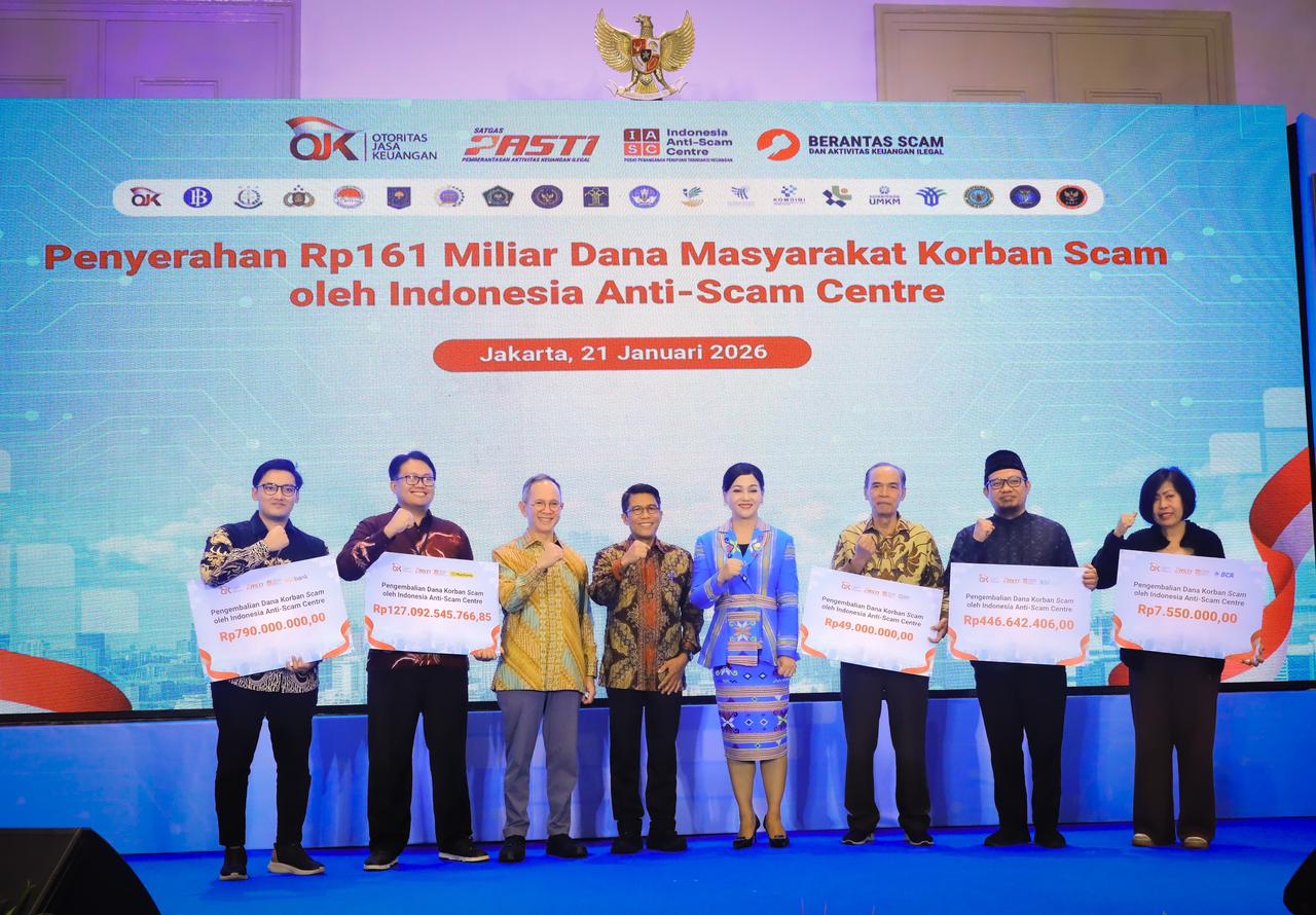 Indonesia Anti Scam Center Berhasil Kembalikan Rp 161 Miliar Dana Masyarakat Korban Scam