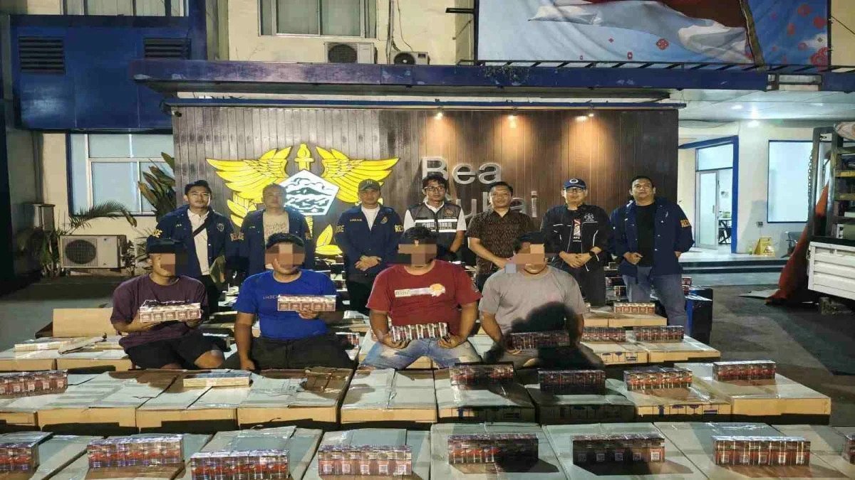 105 Karton Rokok Ilegal Merek Marllong Dan Suriya Jambu Disita Polres Tulang Bawang