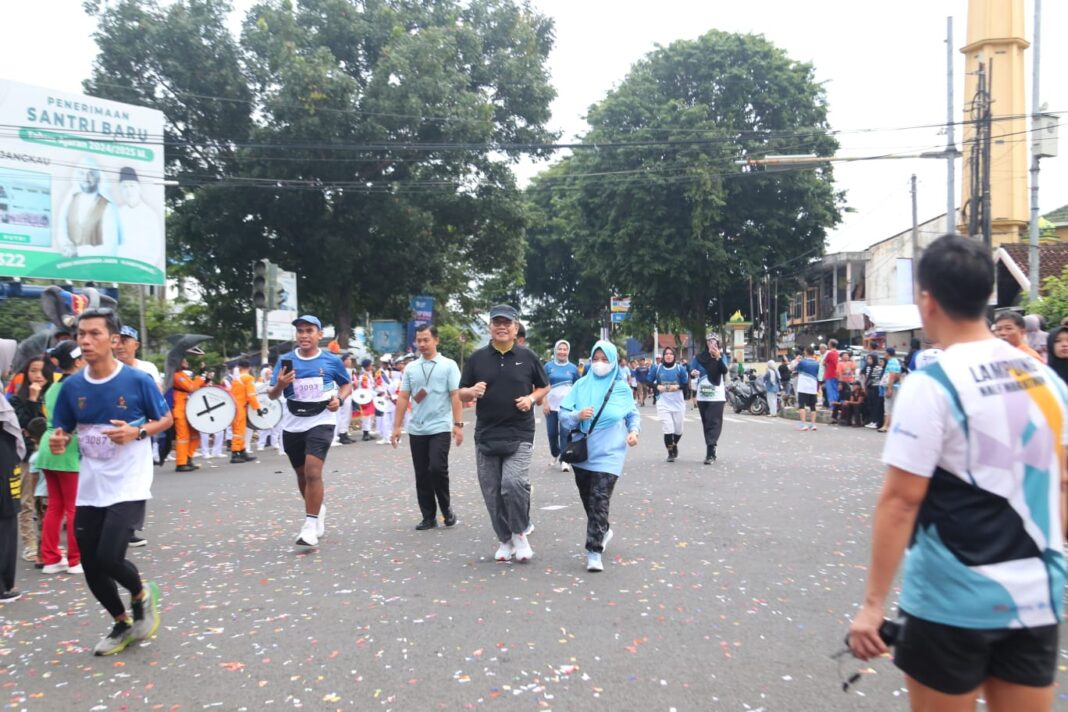 Warek BUK Hadiri Lampung Half Marathon Peringati HUT Ke-60 Provinsi Lampung