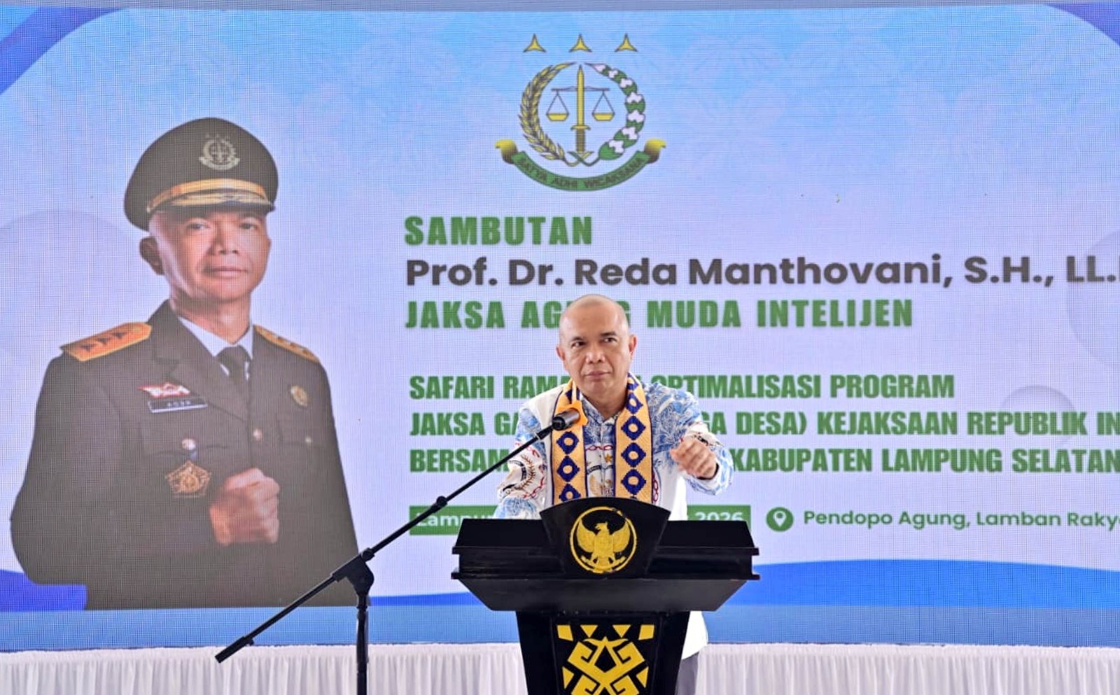 Safari Ramadan Ke Kalianda, Jamintel Kejagung Dorong Transparansi Dana Desa Lewat Program Jaga Desa