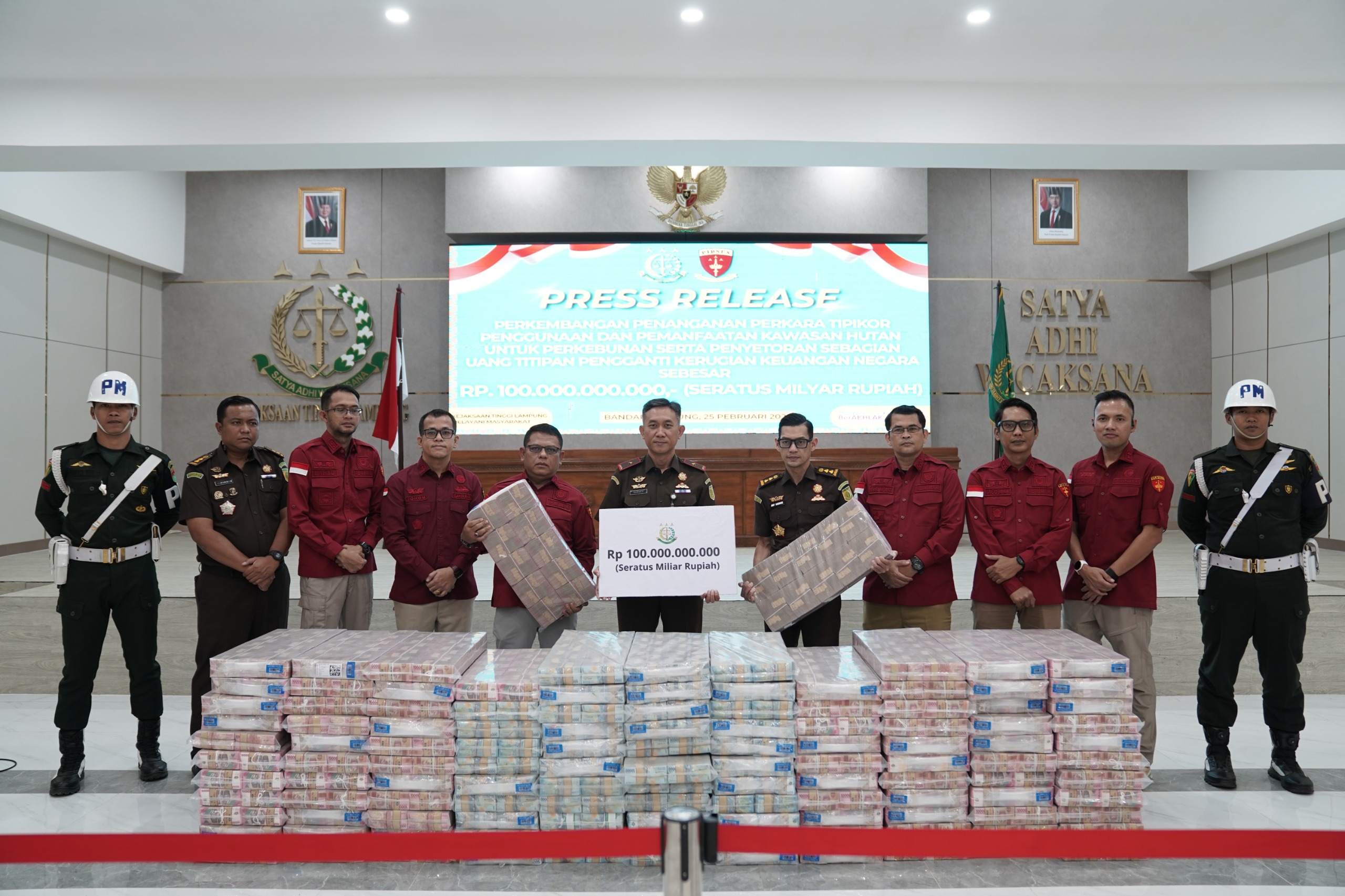 Babak Baru Kasus Lahan: PT P Kembalikan Rp100 M Ke Kejati Lampung, Proses Pidana Tetap Jalan!