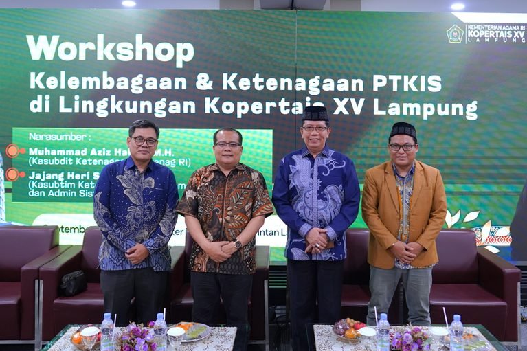 Perkuat Tata Kelola PTKIS, Kopertais XV Lampung Gelar Workshop Kelembagaan Dan Ketenagaan