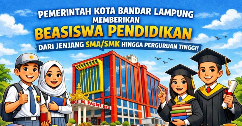 Targetkan 10 Ribu Penerima, Pemkot Bandar Lampung Buka Beasiswa SMA Hingga Kuliah