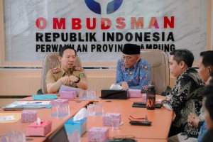 Sekdaprov Marindo Ke Ombudsman: Pelayanan Publik Lampung Harus Dirasakan, Bukan Sekadar Nilai